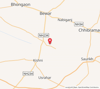 Map of Hirauli, Uttar Pradesh