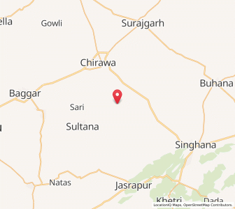 Map of Hirawa, Rajasthan