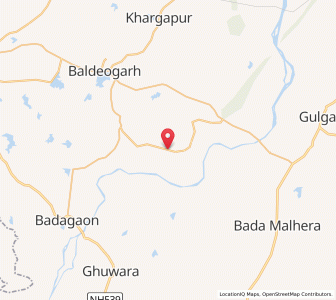 Map of Hirdenagar, Madhya Pradesh