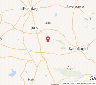 Map of Hire Bamanhal, Karnataka