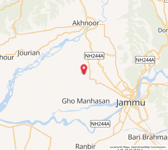 Map of Hire Chak, Kashmir