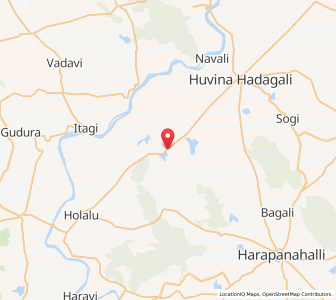 Map of Hirehadagalli, Karnataka