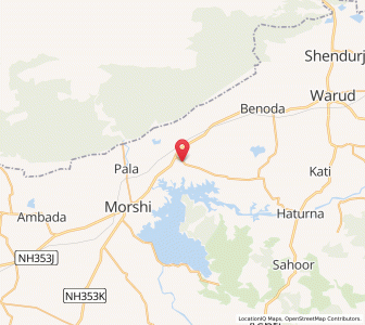 Map of Hiwarkhed, Madhya Pradesh