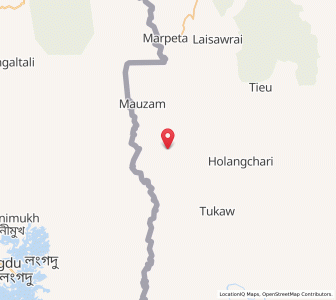Map of Hmundo, Mizoram