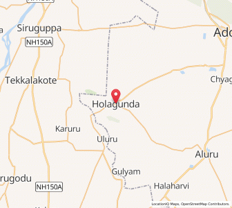 Map of Holalagondi, Andhra Pradesh