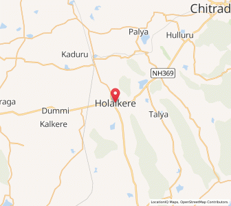 Map of Holalkere, Karnataka