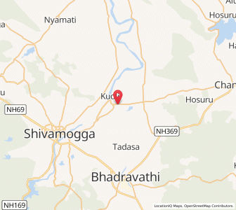 Map of Holehonnur, Karnataka