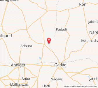 Map of Hombal, Karnataka