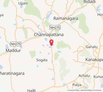 Map of Honganur, Karnataka