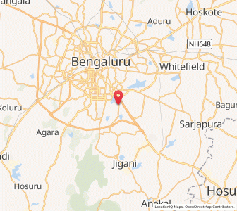 Map of Hongasandra, Karnataka