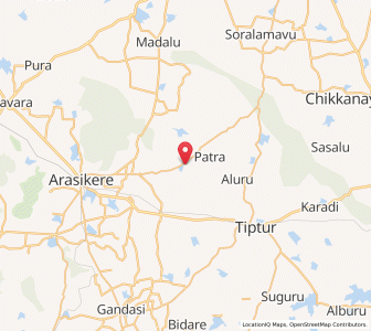 Map of Honnavalli, Karnataka