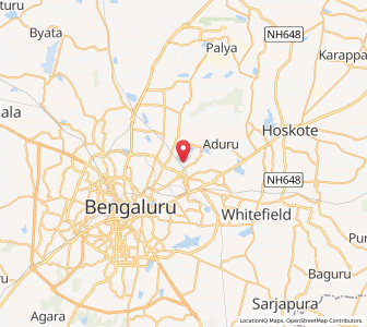 Map of Hormavu, Karnataka