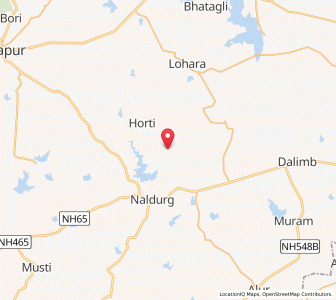 Map of Horti, Maharashtra