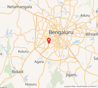 Map of Hosakerahalli, Karnataka
