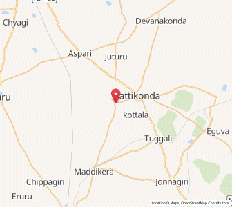 Map of Hosuru, Andhra Pradesh