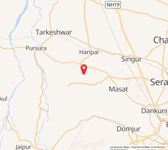 Map of Hujili, West Bengal