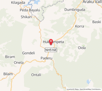 Map of Hukumpeta, Andhra Pradesh