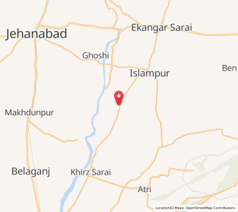Map of Hulasganj, Bihar