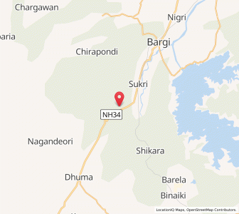 Map of Hulki, Madhya Pradesh