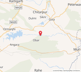 Map of Hundru, Jharkhand