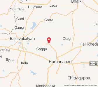 Map of Hunsgera, Karnataka