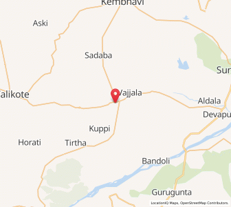 Map of Hunsgi, Karnataka