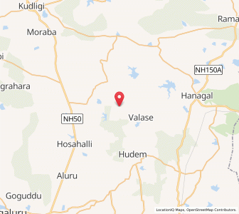 Map of Huralihalu, Karnataka
