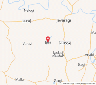 Map of Ijeri, Karnataka