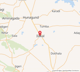 Map of Ilkal, Karnataka
