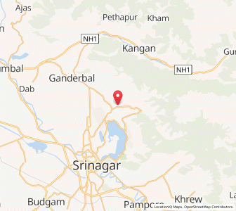 Map of Inderhama, Kashmir