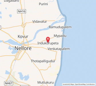 Map of Indukurupeta, Andhra Pradesh
