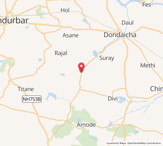 Map of Indva, Maharashtra