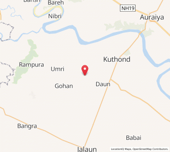 Map of Intaun, Uttar Pradesh