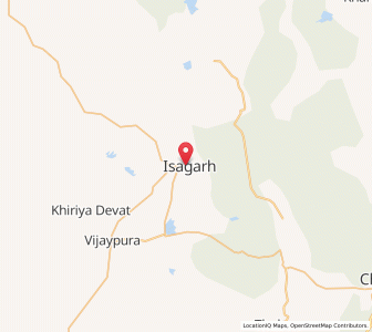 Map of Isagarh, Madhya Pradesh