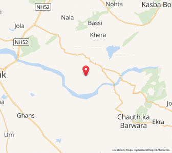 Map of Isarda, Rajasthan