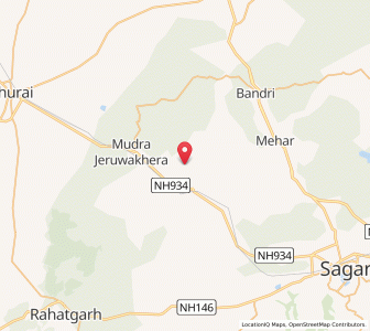 Map of Isarwara, Madhya Pradesh