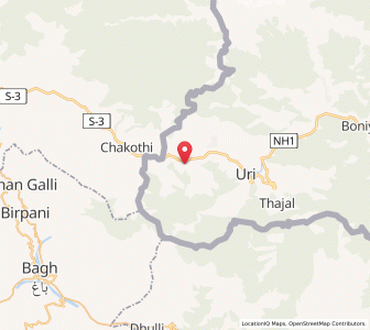 Map of Isham, Kashmir
