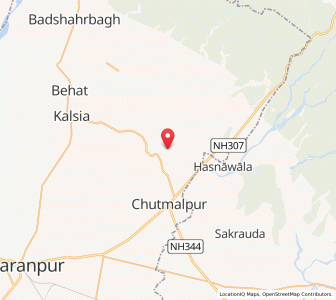 Map of Islamnagor, Uttar Pradesh
