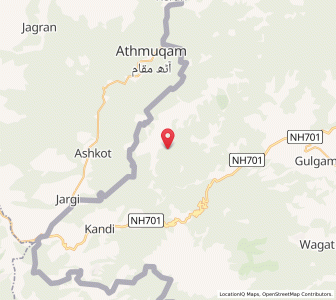 Map of Ismala, Kashmir