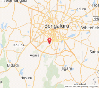 Map of ISRO Layout, Karnataka