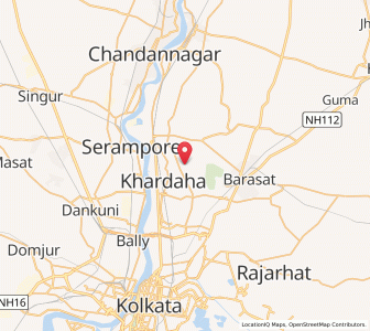 Map of Iswaripur, West Bengal