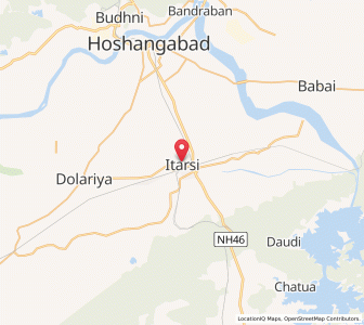 Map of Itarsi, Madhya Pradesh