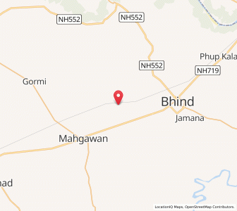 Map of Itehar, Madhya Pradesh