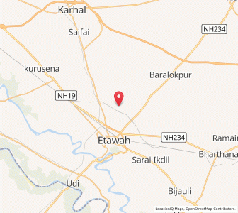 Map of Itgaon, Uttar Pradesh