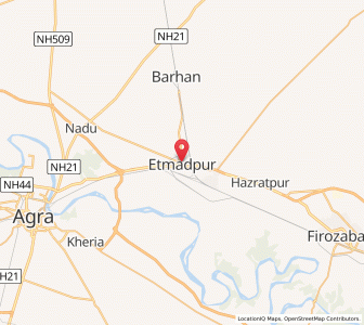 Map of Itimadpur, Uttar Pradesh