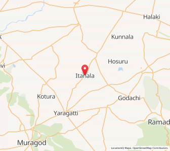 Map of Itnal, Karnataka