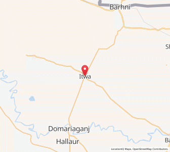 Map of Itwa, Uttar Pradesh