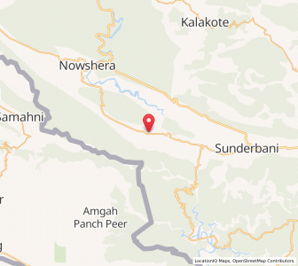 Map of Jabah, Kashmir