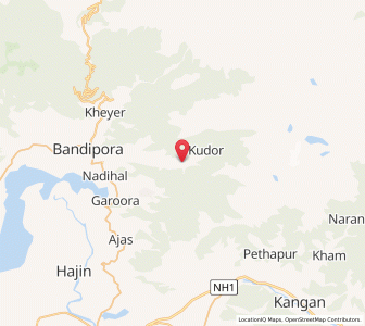 Map of Jaban, Kashmir