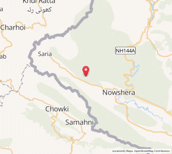 Map of Jabbar, Kashmir